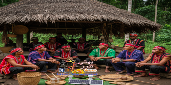 Orang Asli tribal chiefs in Malaysia consult to serve their communities, expressing Baháʼí unity and development.