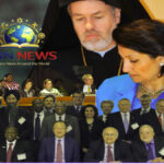 A diverse group of global representatives participating in the BIC International Discourse at the United Nations to promote peace and equality.