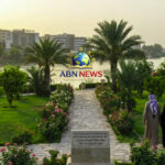 A scenic view of the Tigris River bank in Baghdad, the historical site of the Najibiyya Garden where the Festival of Ridvan began.