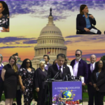The Bahai delegation and Members of Congress gathered on Capitol Hill presenting the message on Americas future for unity and spiritual renewal.