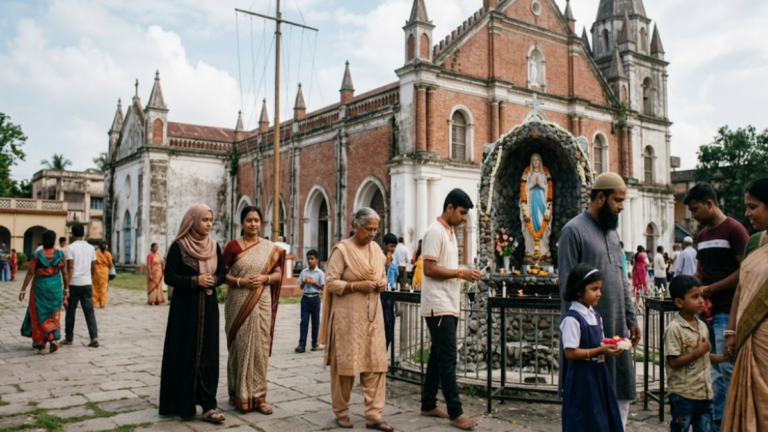 Christians, Hindus and Muslims visit Marian shrine together 1 Christians, Hindus and Muslims visiting a Marian shrine in India