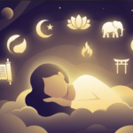 Dream interpretation in religion illustration showing symbols from world faiths