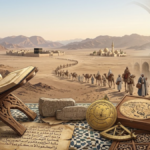 History of Islam featuring ancient Islamic manuscripts, Arabic calligraphy and archaeological heritage