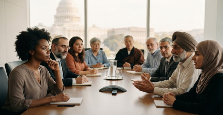 Multifaith dialogue on overcoming racial prejudice in the United States