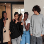 Young people preparing a community brunch for residents in Matongé, Brussels