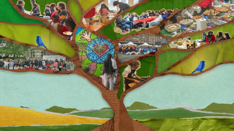 Young people preparing a community brunch in Matongé, Brussels