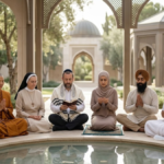Meditation in Different Religions with people from diverse faith traditions