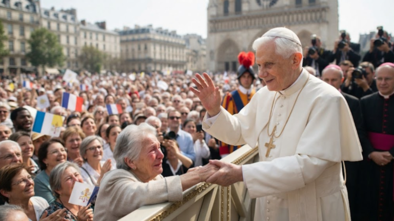 Pope Leo XIV during his apostolic visit to France