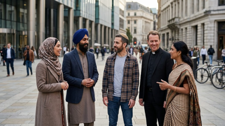 Religious clothing around the world showing diverse faith traditions